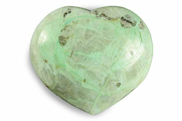 Polished Garnierite Heart - Madagascar #246704